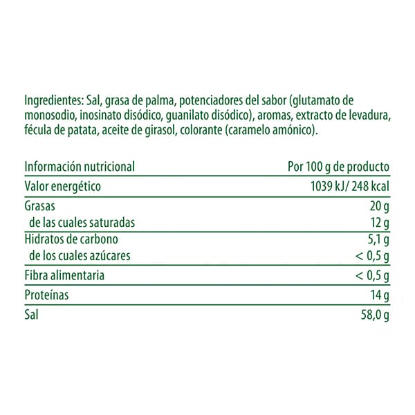 Knorr Doble Caldo sabor carne sin gluten cubo 1kg - Knorr Doble caldo sabor carne. En pasta y de fácil aplicación